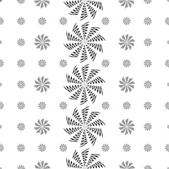 Seamless decorative vector background with abstract geometric shapes