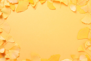 銀杏の葉のフレーム