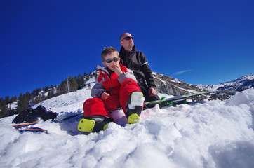vacances d'hiver - pause ski