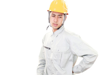 腰痛を訴える作業員