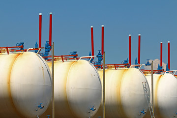 Gas tank in factory