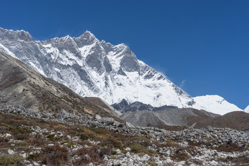 Fototapeta premium Góra Lhotse z trekkingu regionu Everest