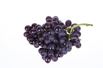 Grapes, white background
