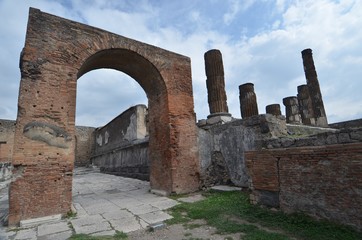 Fototapeta na wymiar Pompeii in Italy