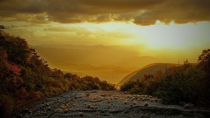 Sunset mountain