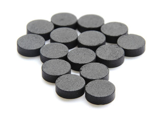 Activated charcoal carbon pills