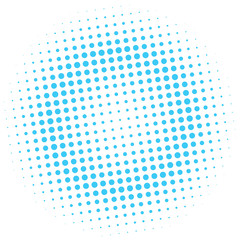 Abstract halftone blue and white vector background