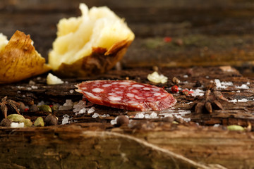 Кусочек колбасы