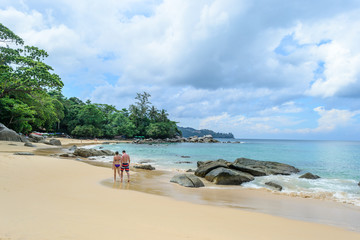 Laem Singh Beach is hides on the west coast between Kamala and Surin beaches