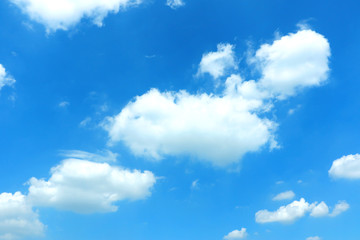 Obraz na płótnie Canvas Background. beautiful blue sky with white clouds