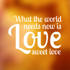 Vector typography on blur background