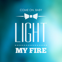 Vector typography on blur background