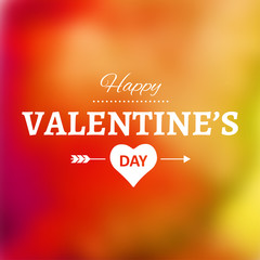 Vector typography on blur background