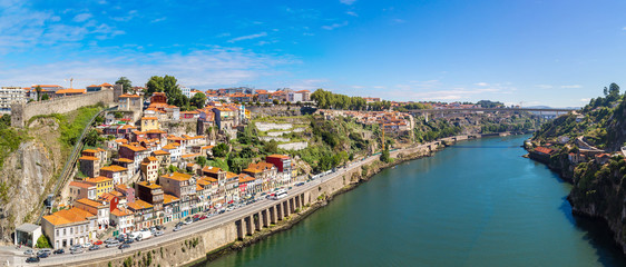 Fototapeta premium Aerial view of Porto in Portugal
