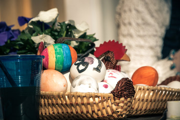 Painted easter eggs