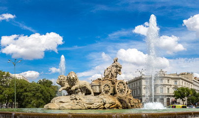 Fontaine de Cibeles à Madrid