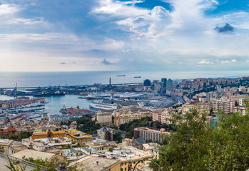 Obraz premium Port of Genoa in Italy
