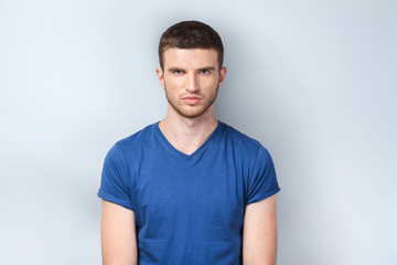 Concept for emotional young man