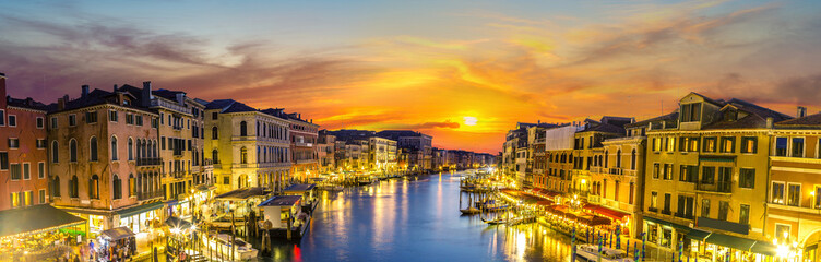 Panele Szklane Podświetlane  Canal Grande w Wenecji, Włochy