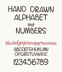 vector set of calligraphic acrylic or ink alphabet.