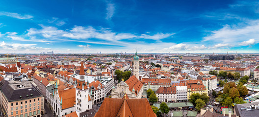 Aerial view of Munich