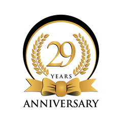 ring black gold anniversary