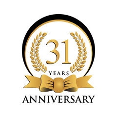 ring black gold anniversary