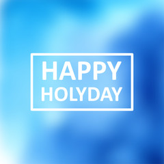 Vector typography on blur background