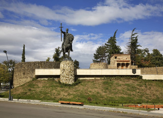 Monument to King  Erekle II (Irakli II) in Telavi. Georgia   