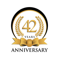 ring black gold anniversary