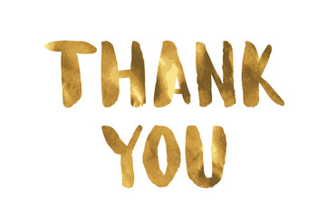 Fashion lettering with letters of gold