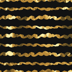 Golden threads seamless pattern