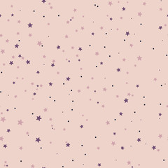 Constellations backgrounds, stars and night sky, seamless pattern, vector
