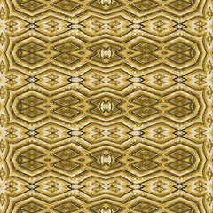 Tribal Golden Seamless Pattern