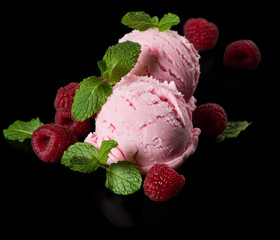 Sorbet of raspberry