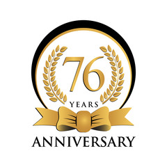 ring black gold anniversary