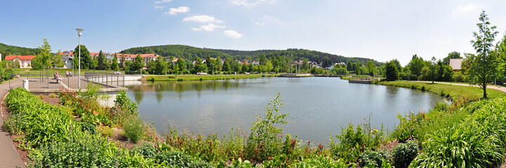 Panorama Stadtpark in Bad Liebenstein