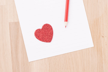 Writing a romantic message