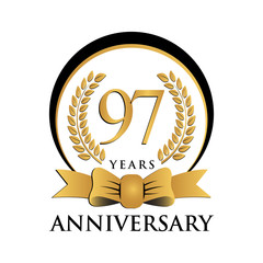 ring black gold anniversary