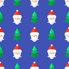 flat style new year seamless pattern.