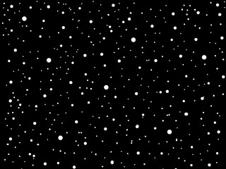 Fototapety  Prosta kreskówkowa noc pełna gwiazd
