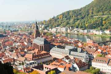 Foto op Canvas Panorama on Heidelberg, Germany © Ewa Cieszyńska