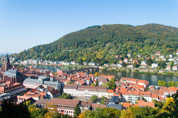 Panorama on old town city Heidelberg, Germany  © Ewa Cieszyńska