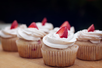Strawberry cupcakes