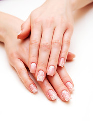 care for sensuality woman nails