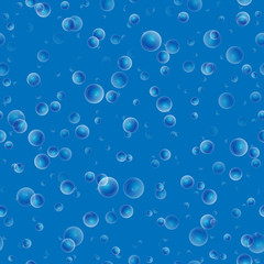 Seamless vector pattern with bubbles
