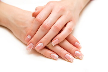 care for sensuality woman nails