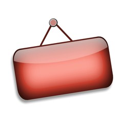 Schildanhänger rot