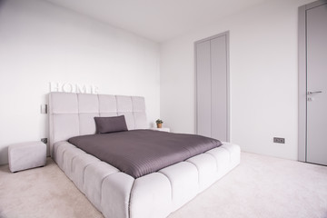Luxury bed in exclusive bedroom
