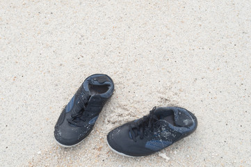 shoes on the beach